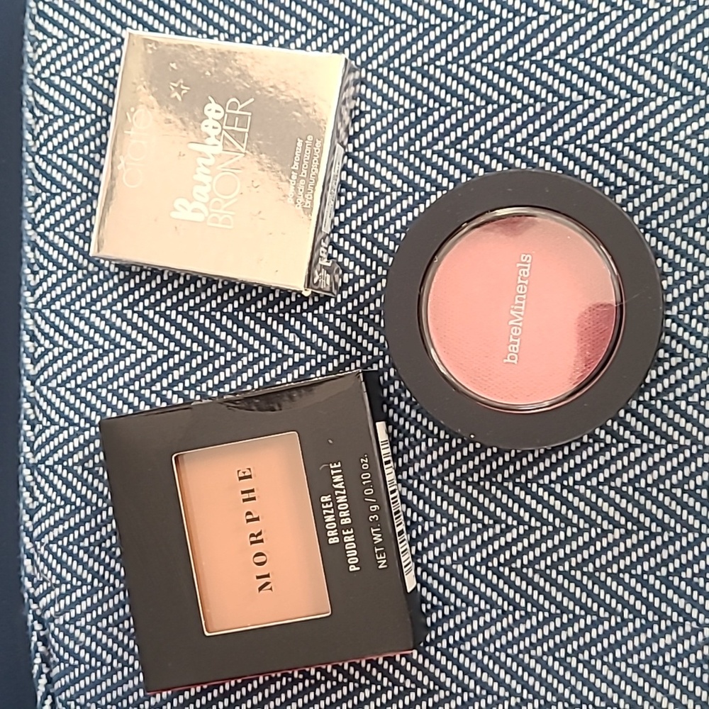 Makeup Mini Bronzer and Blush Bundle: Morphe, BareMinerals, and Ciate
